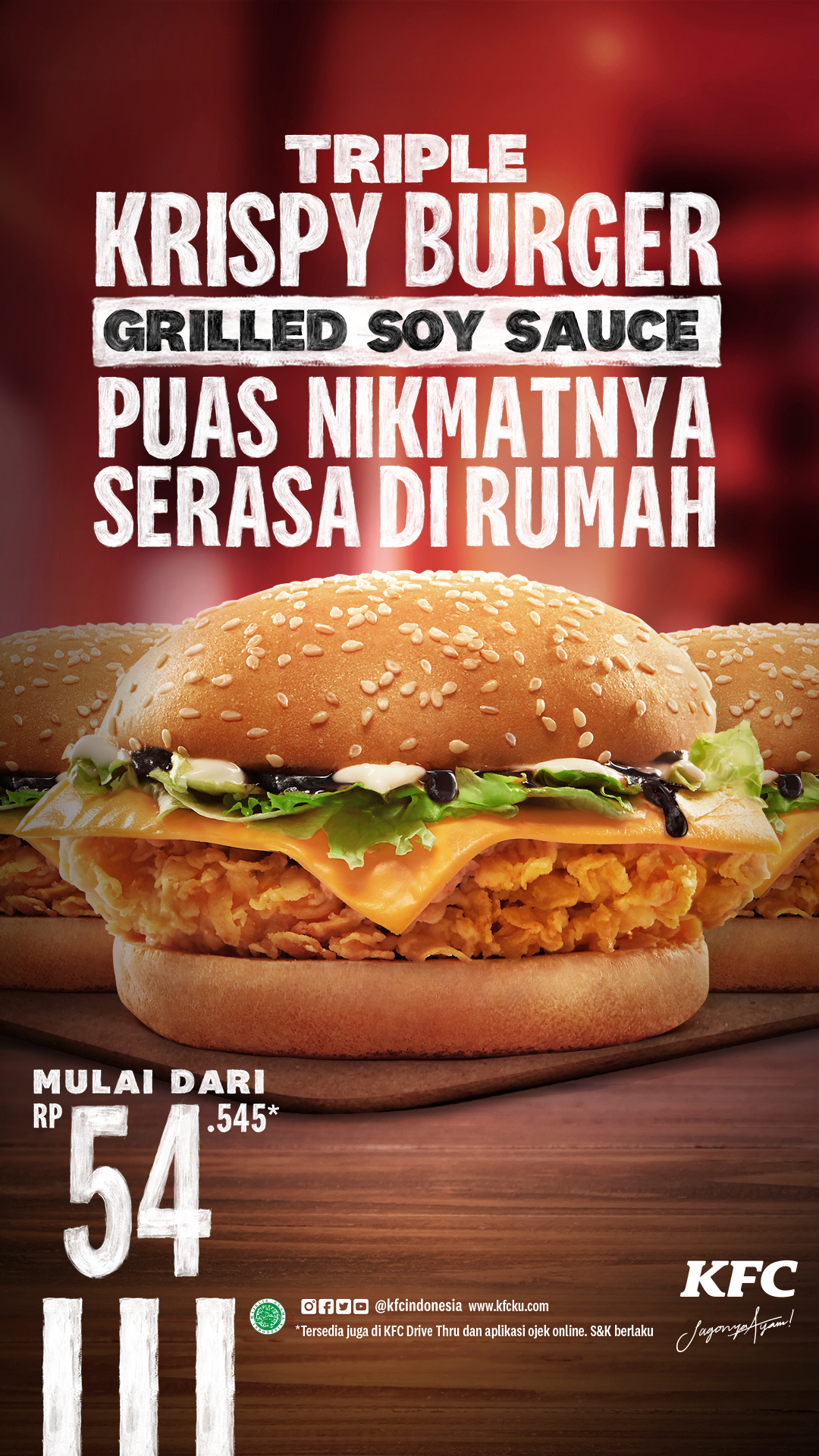 KFC KRIPSY BURGER GRILLED SOY SAUCE